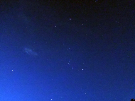 星空を見上げつつ出発