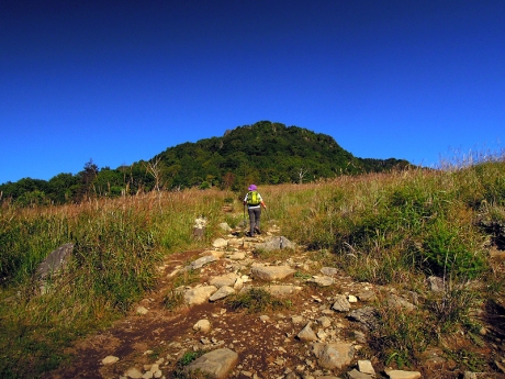 扇平から山頂へ